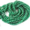 Natural Green Jade Smooth Round Ball Beads Strand Length 14 Inches and Size 4mm approx.